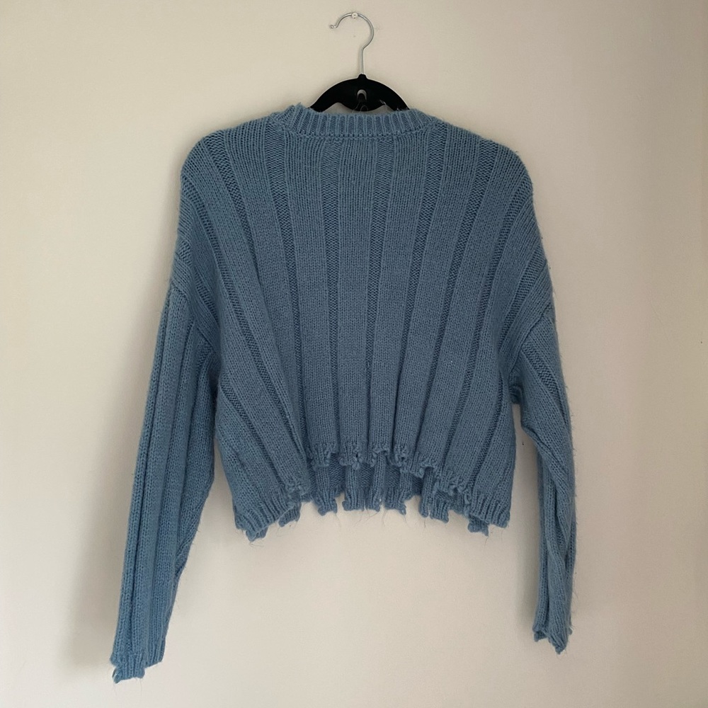 Cropped Knit Sweater - Picture 2 of 3